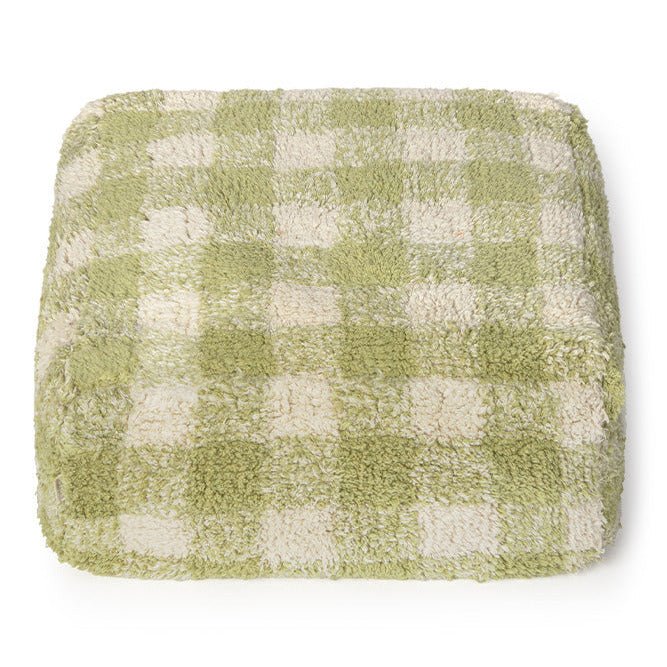 Poef Vichy Matcha - 40 x 40 x 20 cm - Image 3