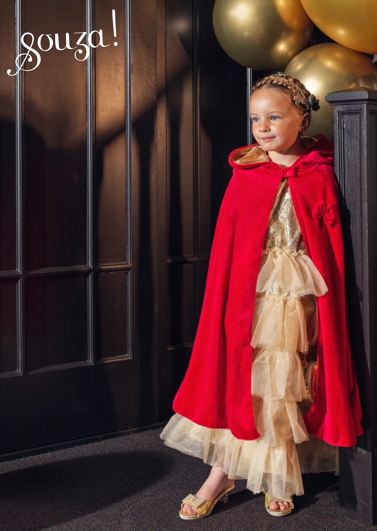 Dubbelzijdige verkleedcape - Prinses/Roodkapje - Image 4