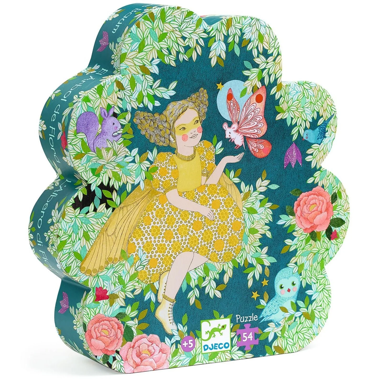 Puzzel in silhouetdoos Larbre de Flora - 54 stukjes