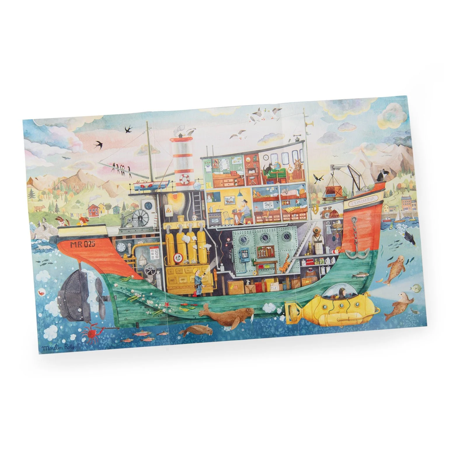 Puzzel de boot De ontdekker Le Jardin du Moulin - 200 stukjes - Image 7