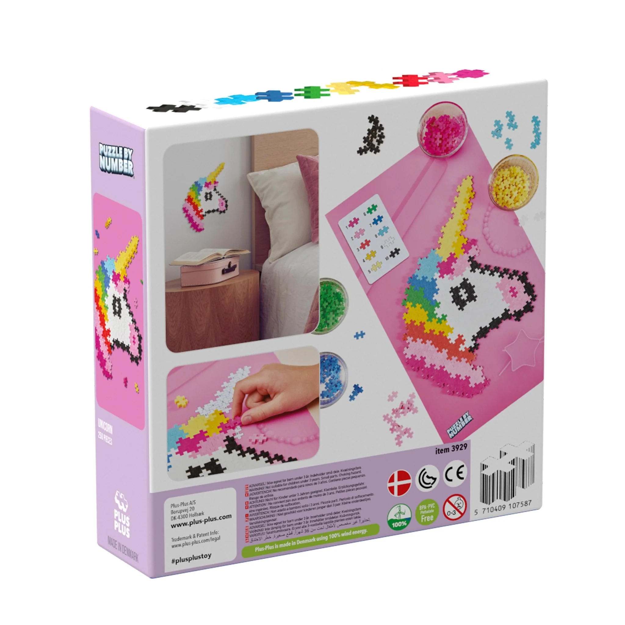 Bouwset Puzzle by Number Unicorn - 250 stuks - Image 10