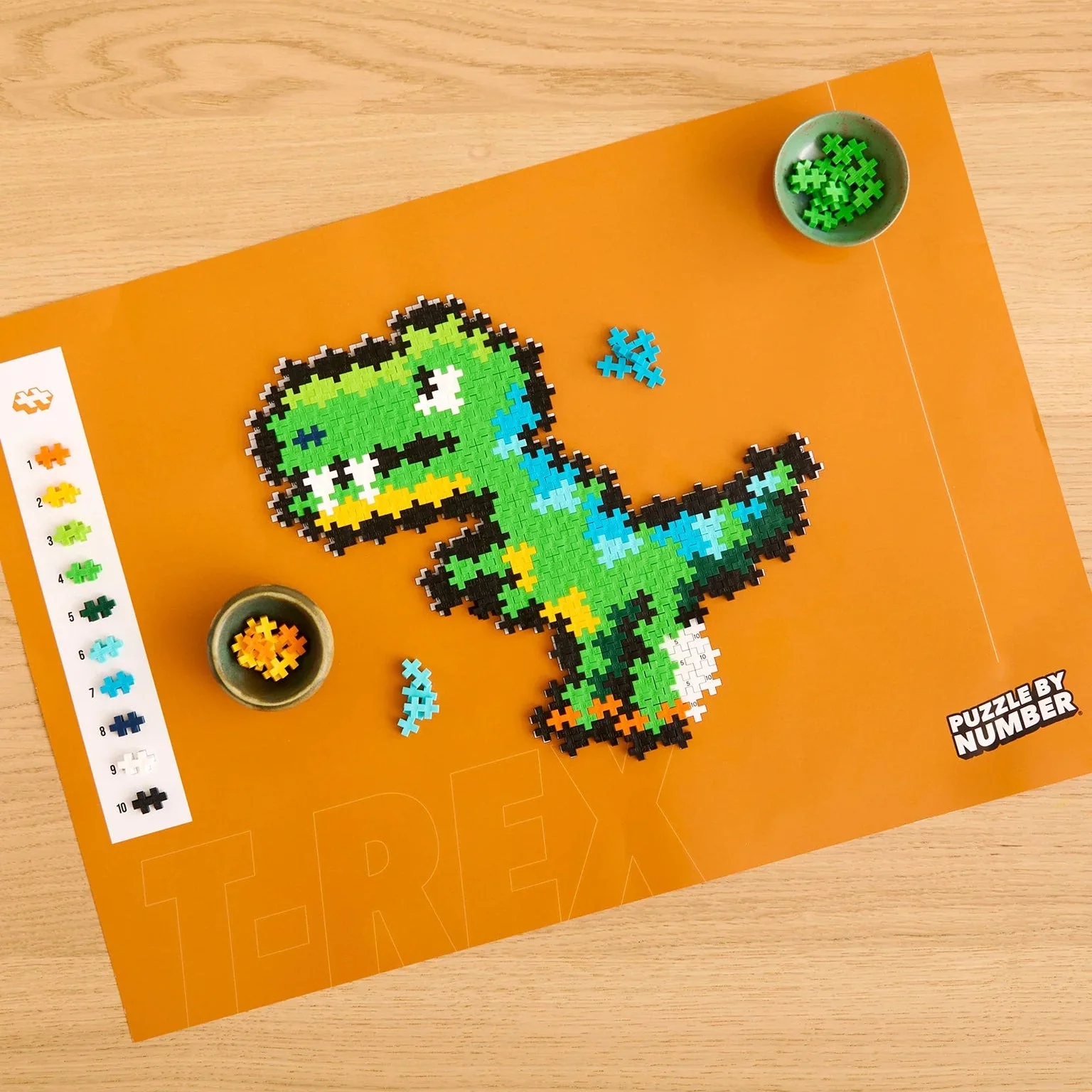 Bouwset Puzzle by Number T-Rex - 250 stuks - Image 5
