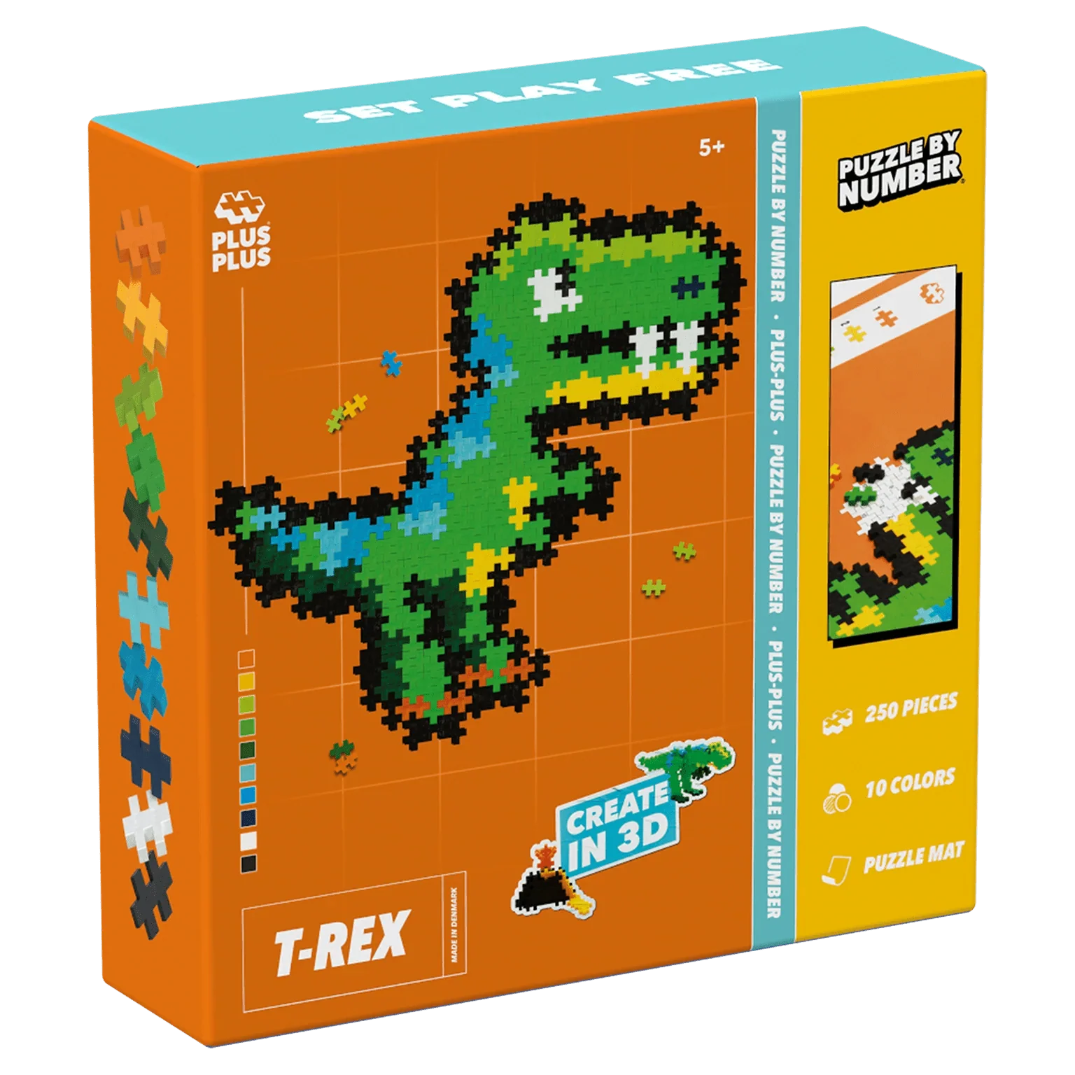 Bouwset Puzzle by Number T-Rex - 250 stuks - Image 7