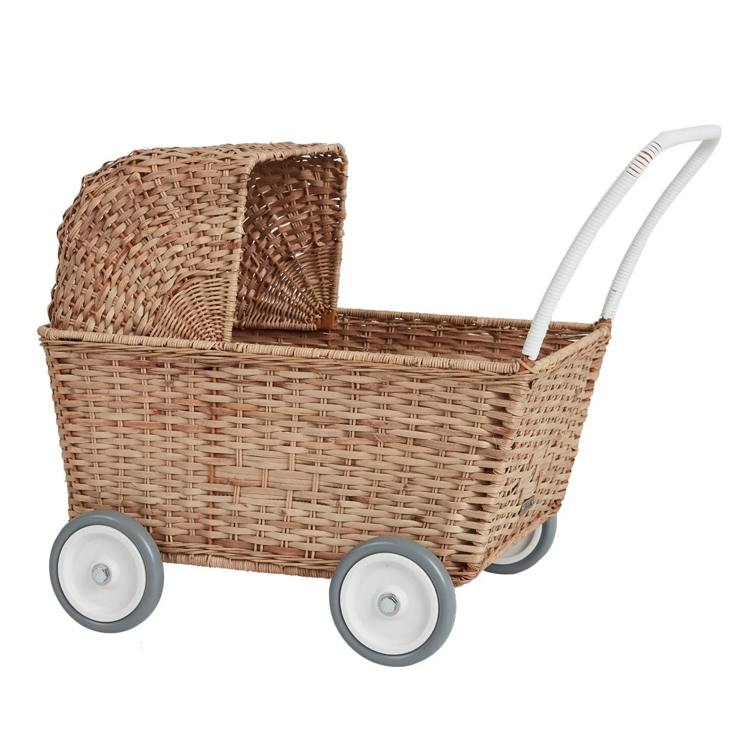 Poppenwagen - Rattan Strolley Natural