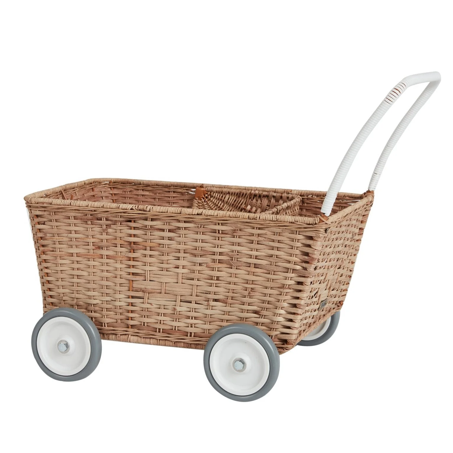 Poppenwagen - Rattan Strolley Natural - Image 8