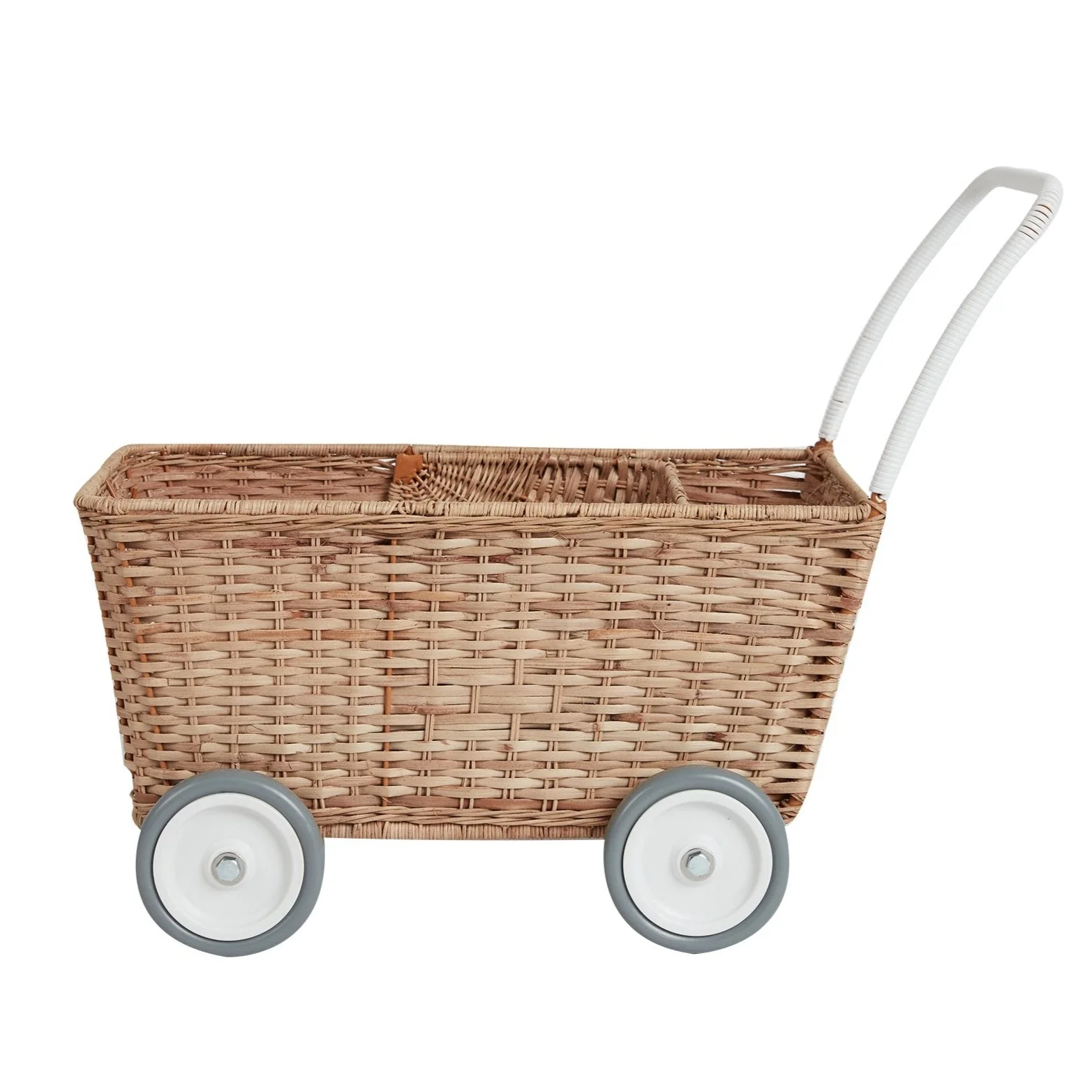 Poppenwagen - Rattan Strolley Natural - Image 9