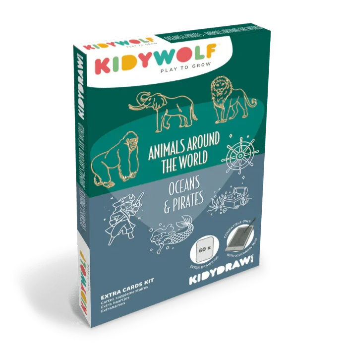 Refill Kidydraw Mini - Animals around the world & Oceans and Pirates