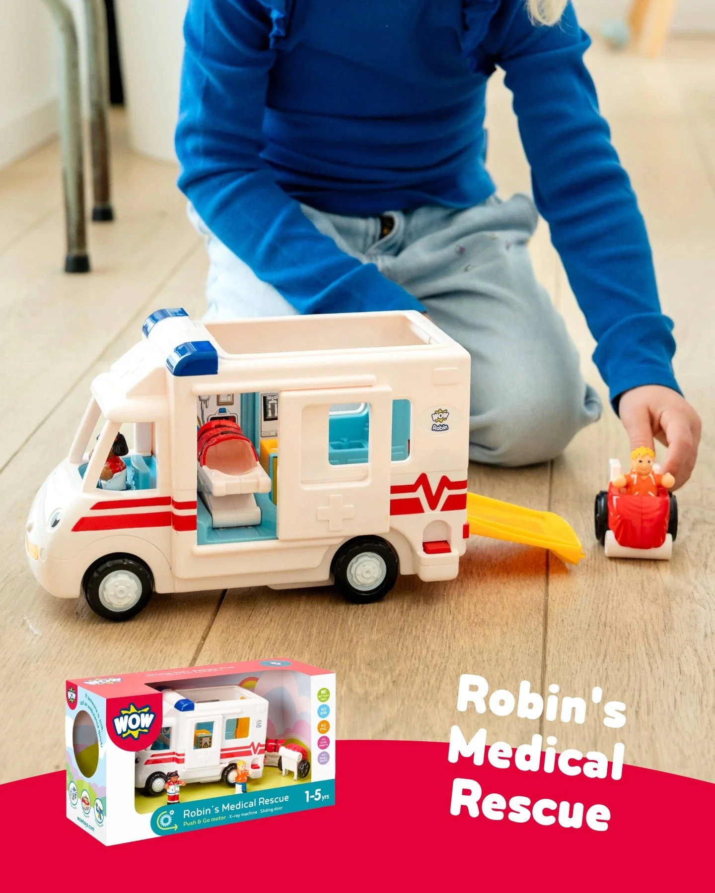 Speelvoertuig Robin's Medical Rescue - set van 5 - Image 8