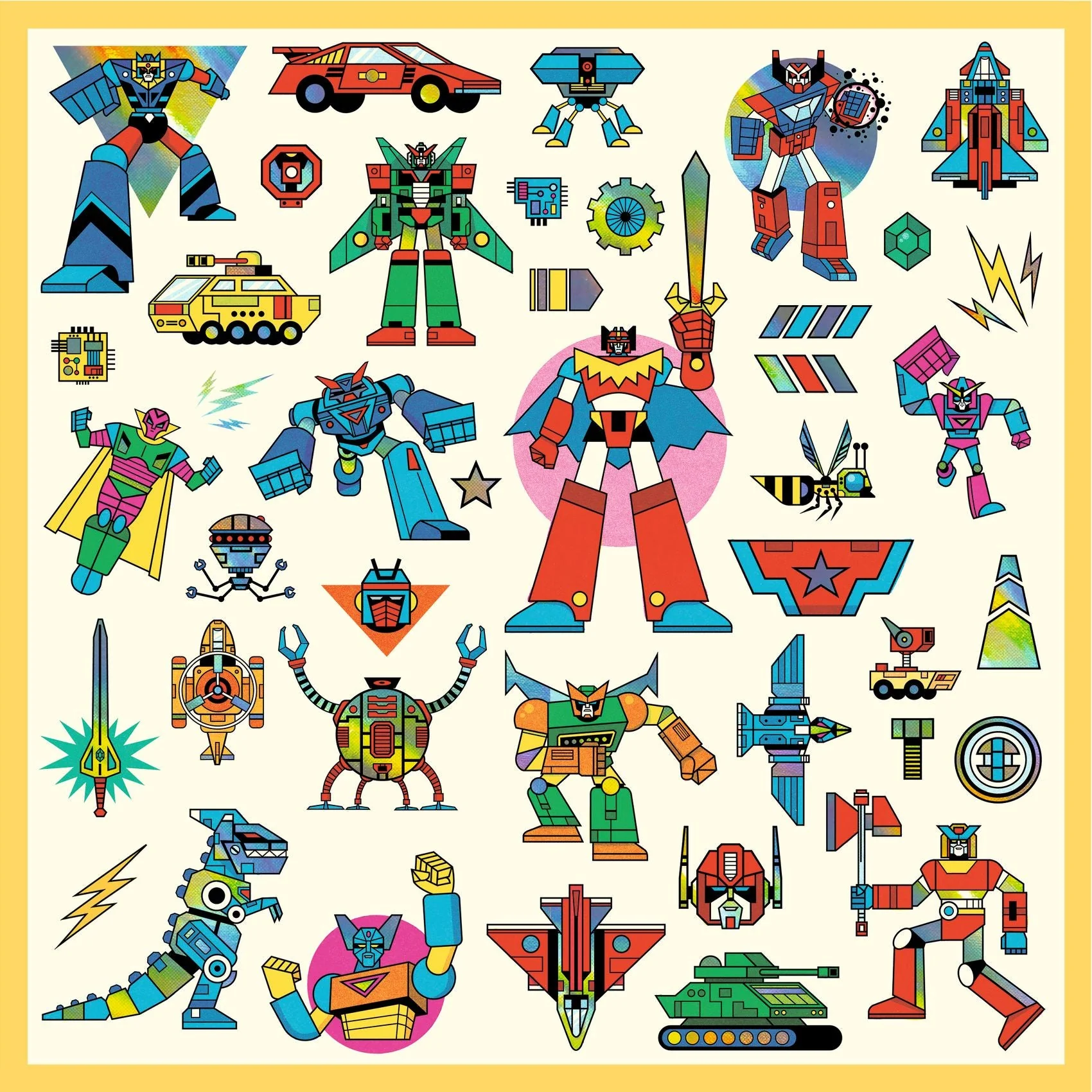 Stickerset Robots - set van 160 - Image 5