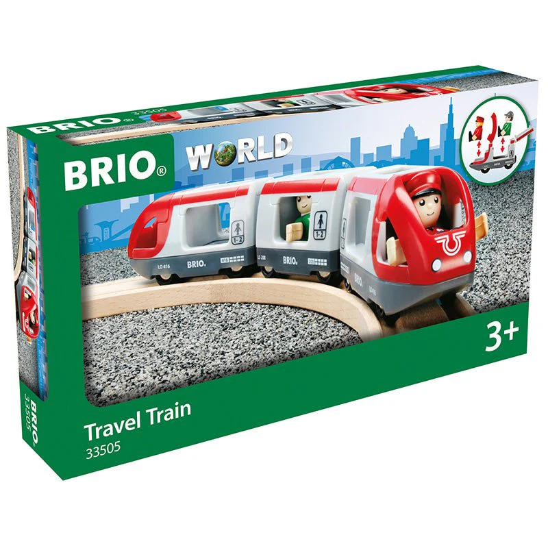 Rode Passagierstrein Travel Train met 2 figuurtjes - Image 4
