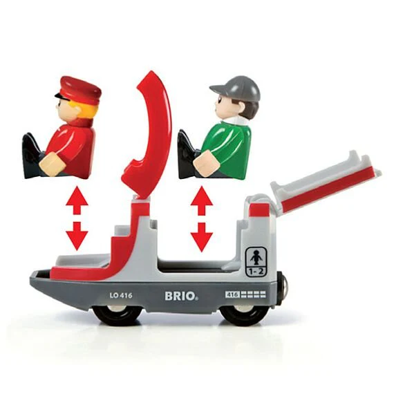 Rode Passagierstrein Travel Train met 2 figuurtjes - Image 5