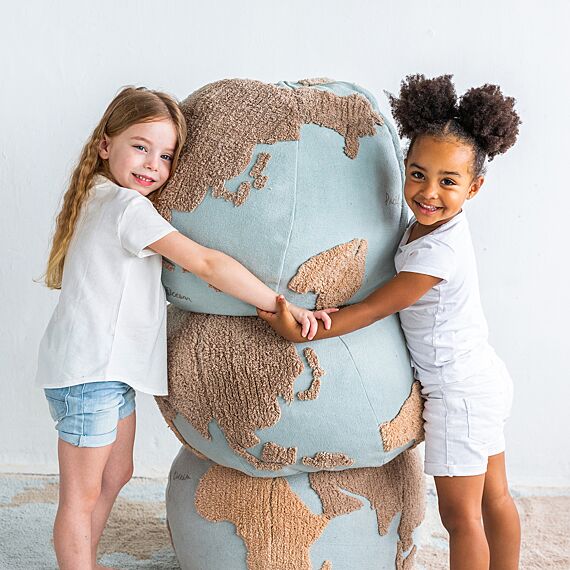 Ronde Poef World Map - 50 x 45 cm - Image 5