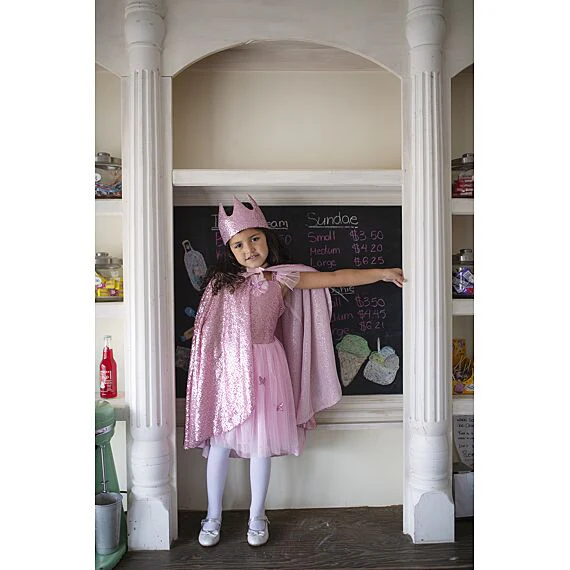 Roze Cape Met Pailletten - Image 2
