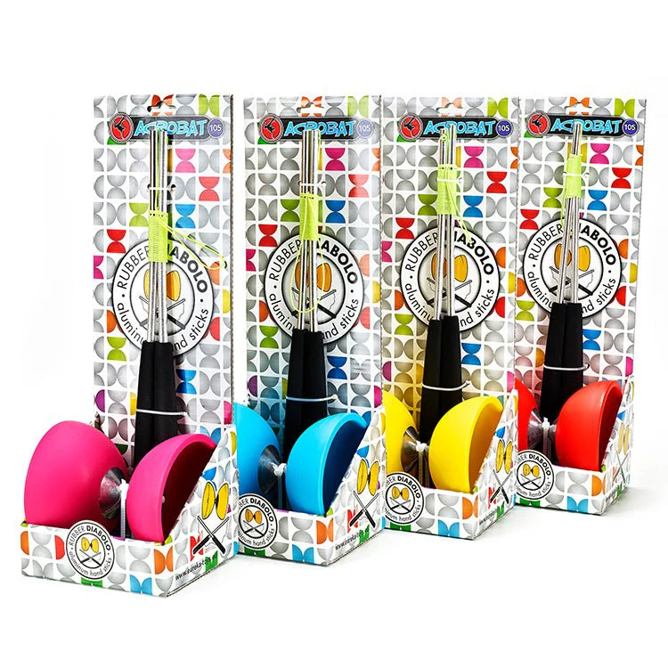 Roze diabolo met aluminium stokken - Image 2