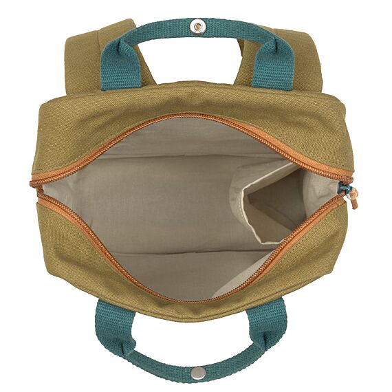 Rugzak - Little One & Me Square Backpack Small Gots Olive - Image 3