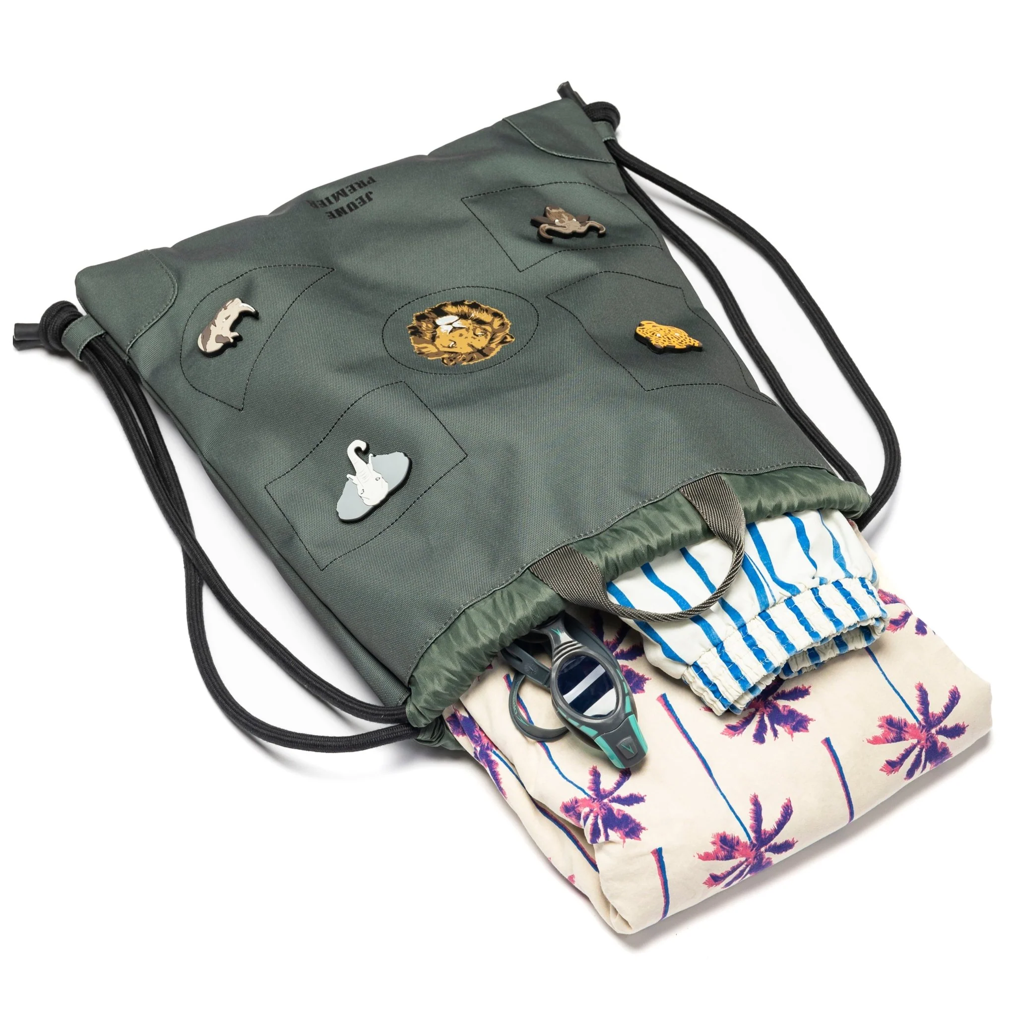 Rugzak Met Trekkoord - City Bag Big Five (Khaki) - Image 2