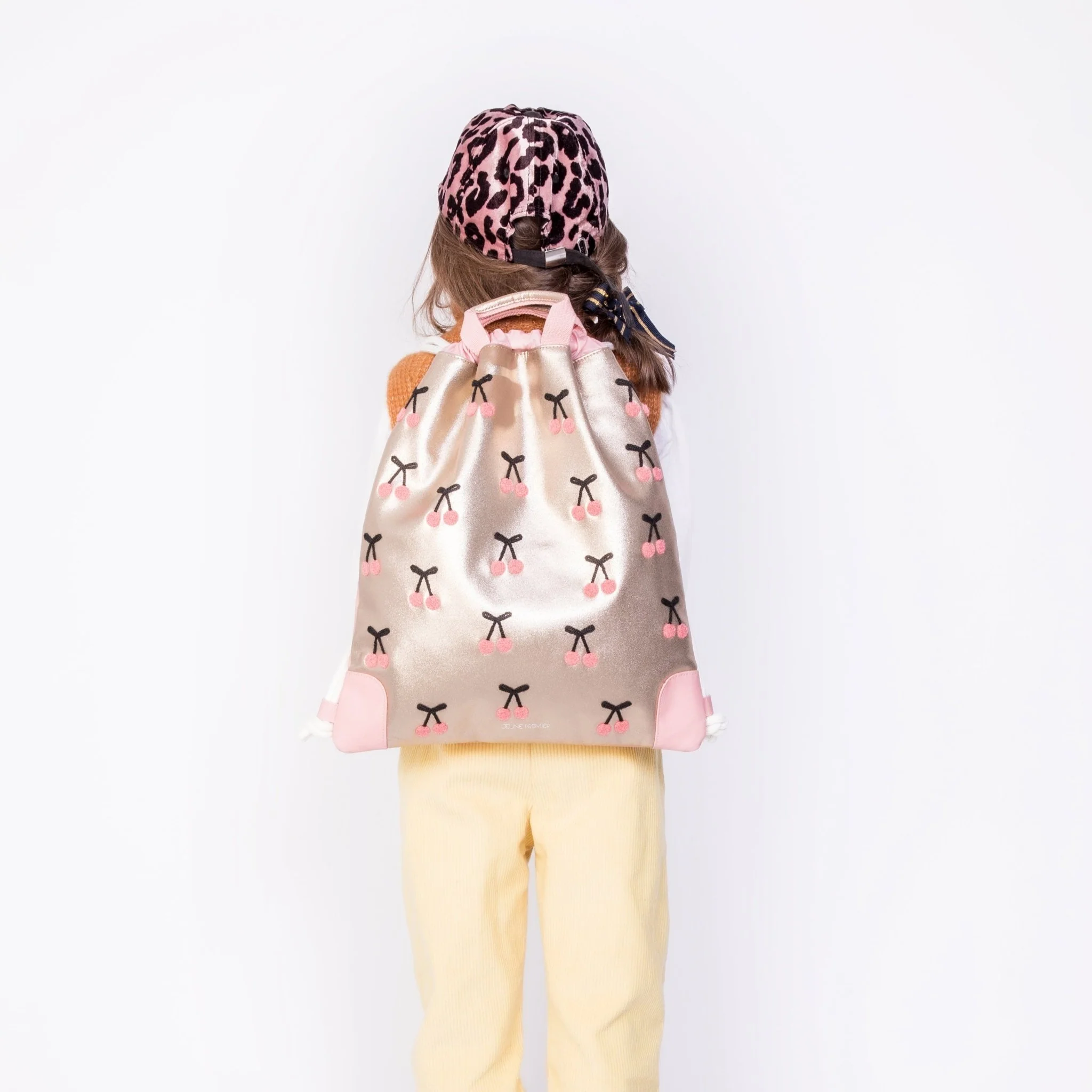 Rugzak Met Trekkoord - City Bag Cherry Pompon - Image 4