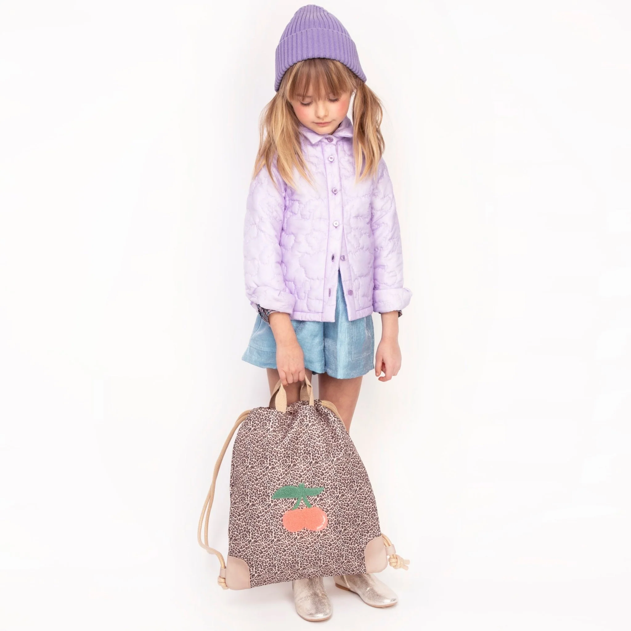 Rugzak Met Trekkoord - City Bag Leopard Cherry - Image 2