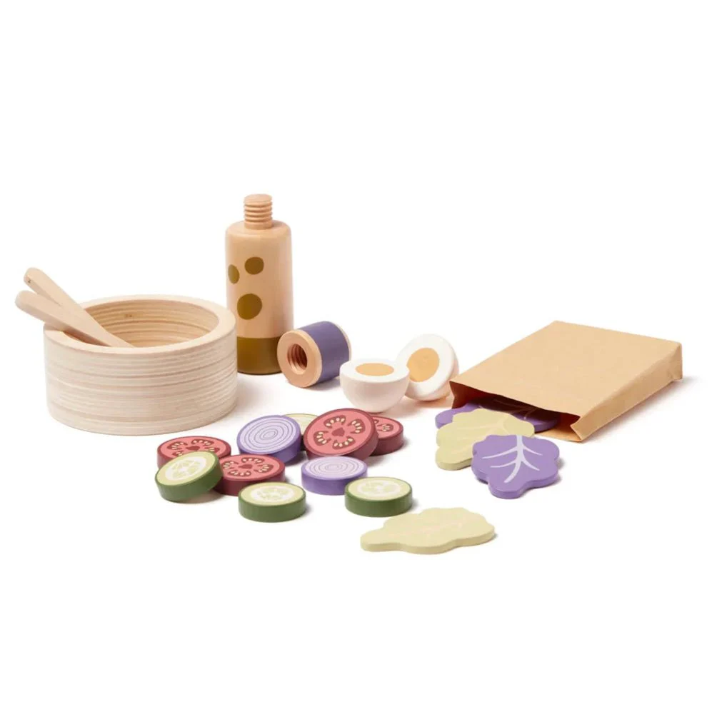 Houten Salad Set met accessoires - Image 4