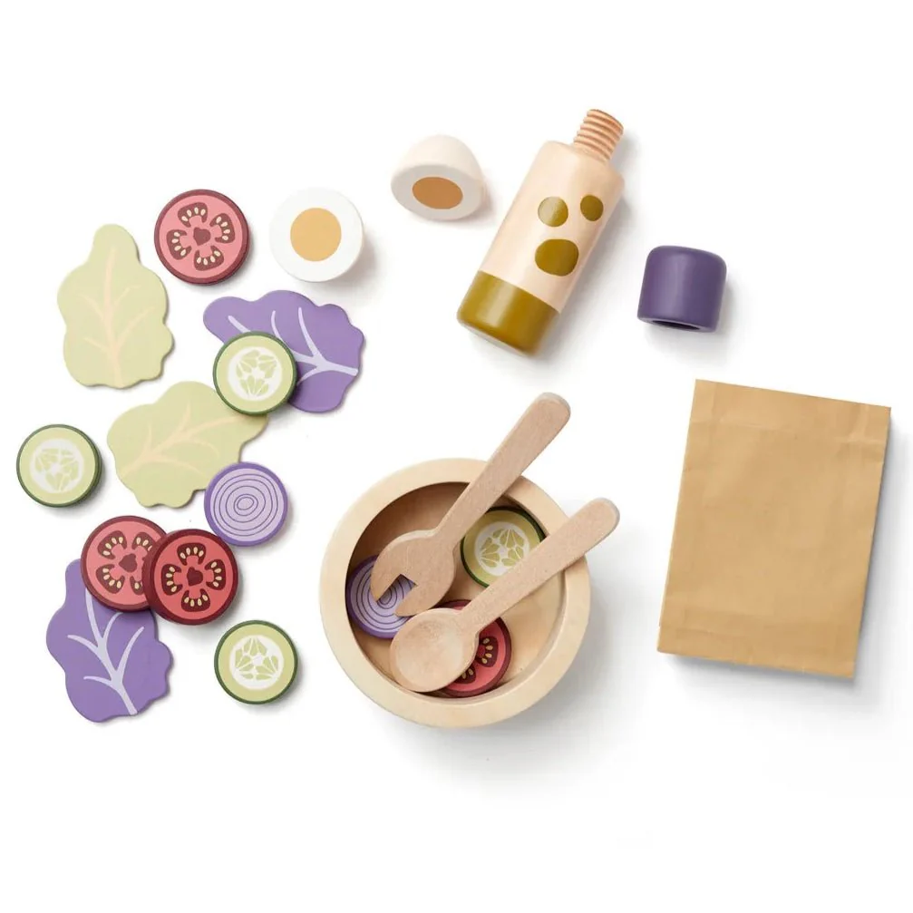 Houten Salad Set met accessoires - Image 7
