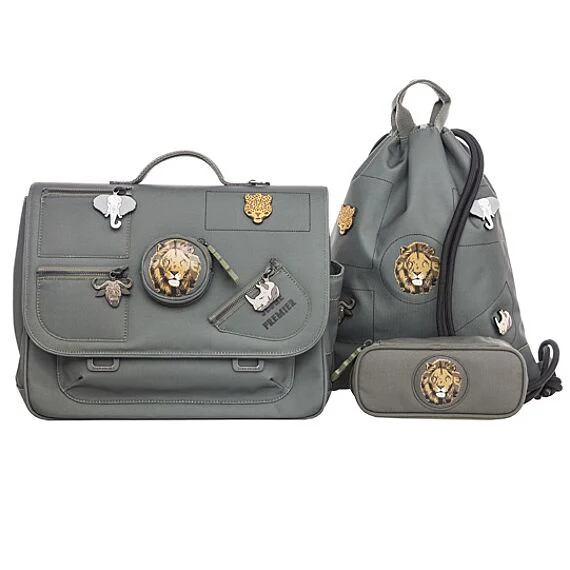 Schooltas - It Bag Midi Big Five (Khaki) - Image 10
