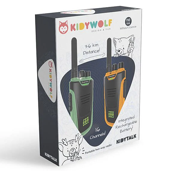 Set Van 2 Walkietalkies - Kidytalk Geel & Groen - Image 5