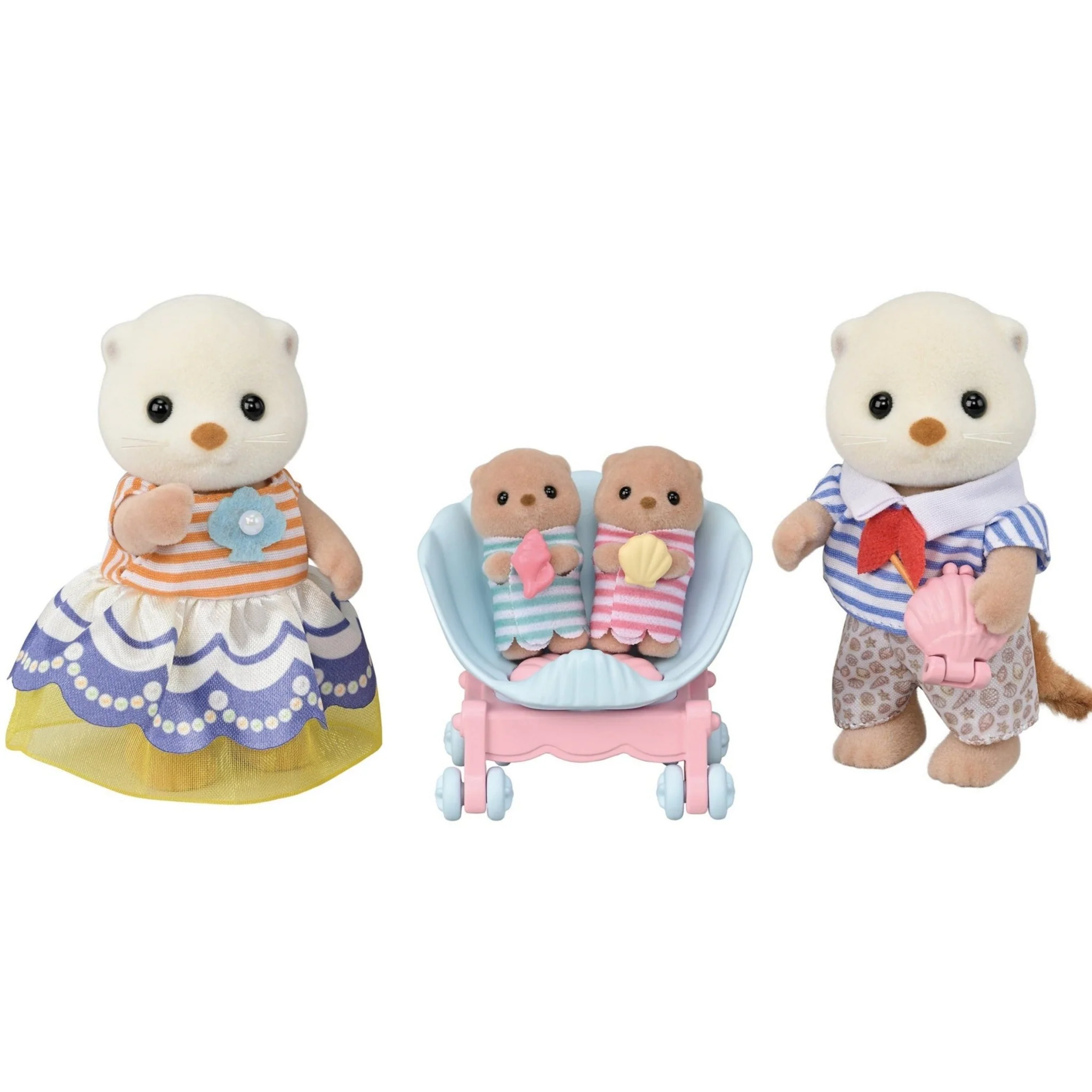 Speelfiguren Familie Zeeotter - set van 4