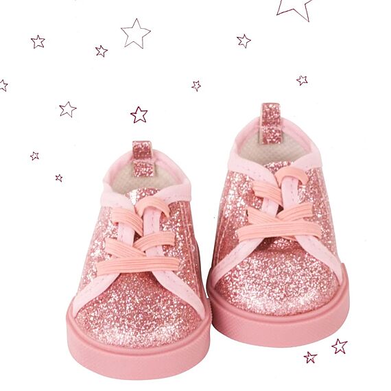 Roze sneakers Shoes & Co Lollipop - voor poppen van 42 tot 50 cm - Image 2