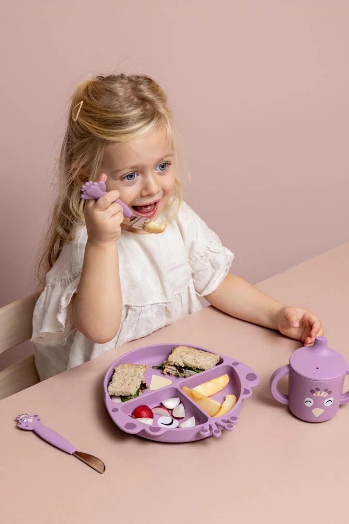 Silicone kinderbestek Mrs. Peacock - set van 3 - Image 4
