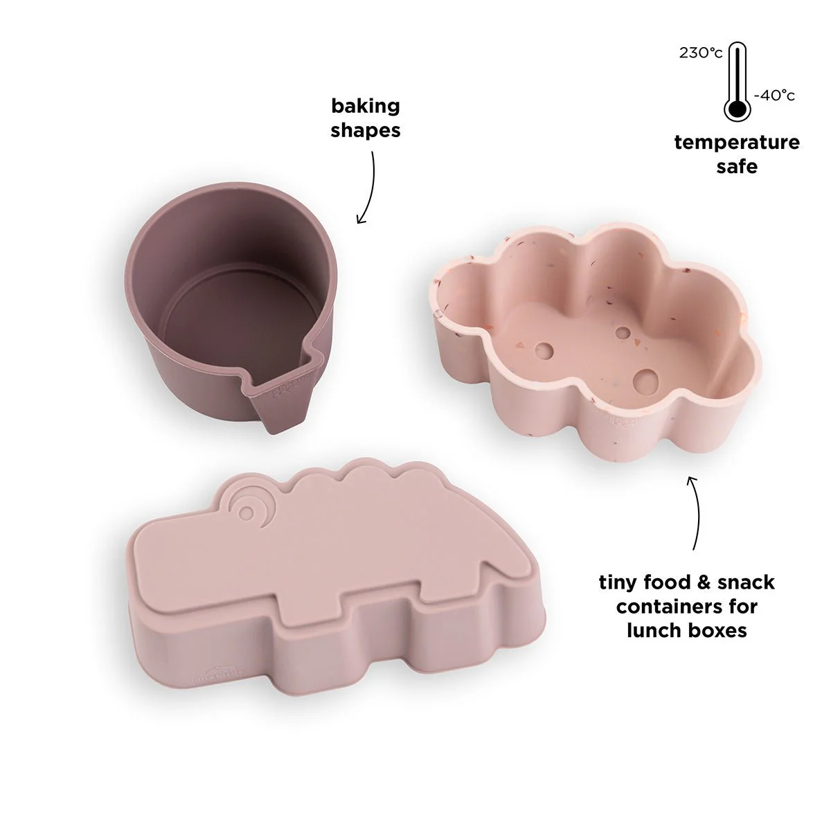 Silicone shapes 3 pcs Happy clouds Powder - Image 3