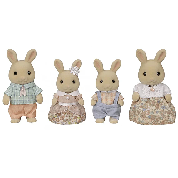 Speelfiguurtjes Familie Crème Konijn - set van 4