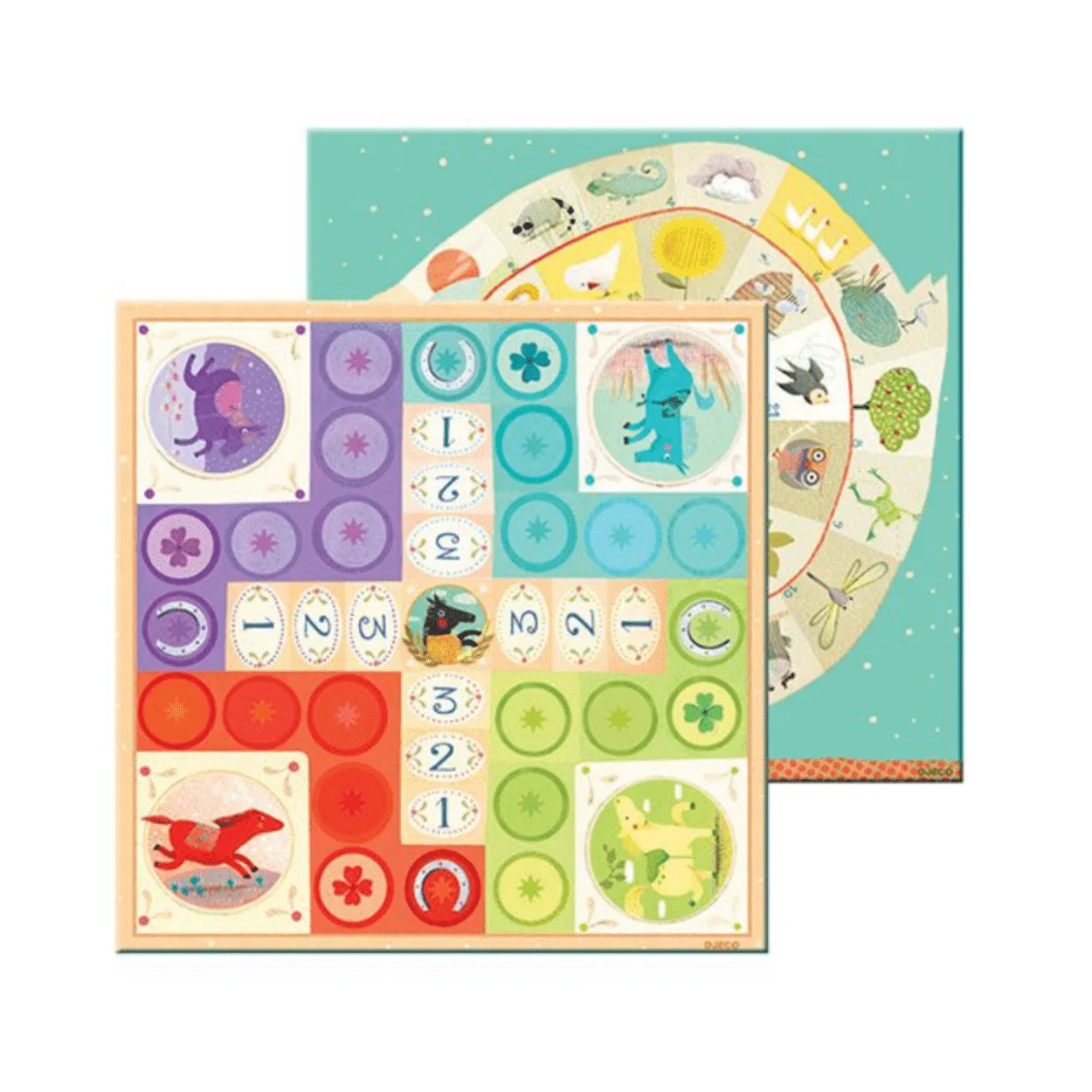 Spelkoffer met dubbelzijdig bordspel - Ludo & Co Junior - Image 4