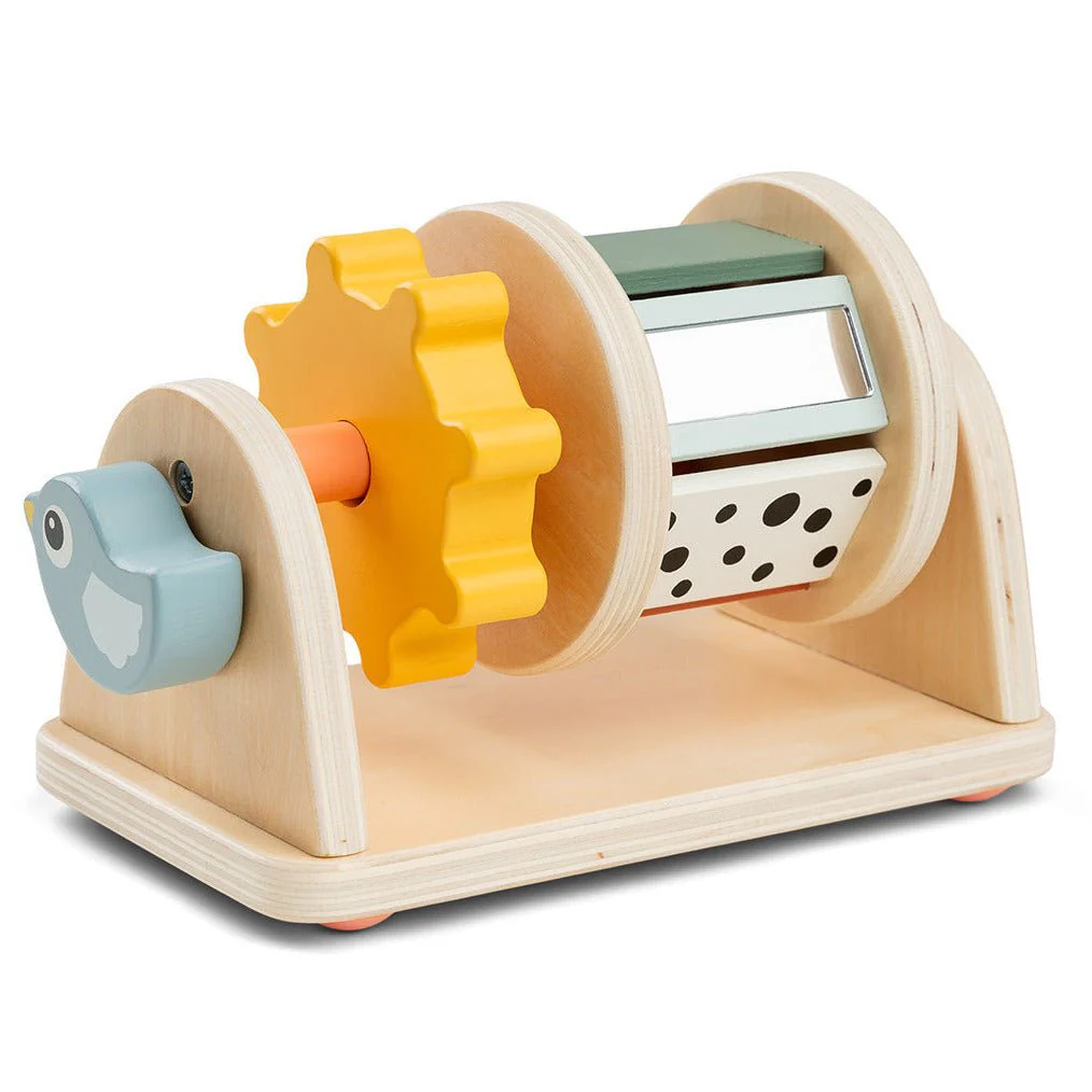 Houten spinner activiteitenspeeltje - Birdee Colour mix