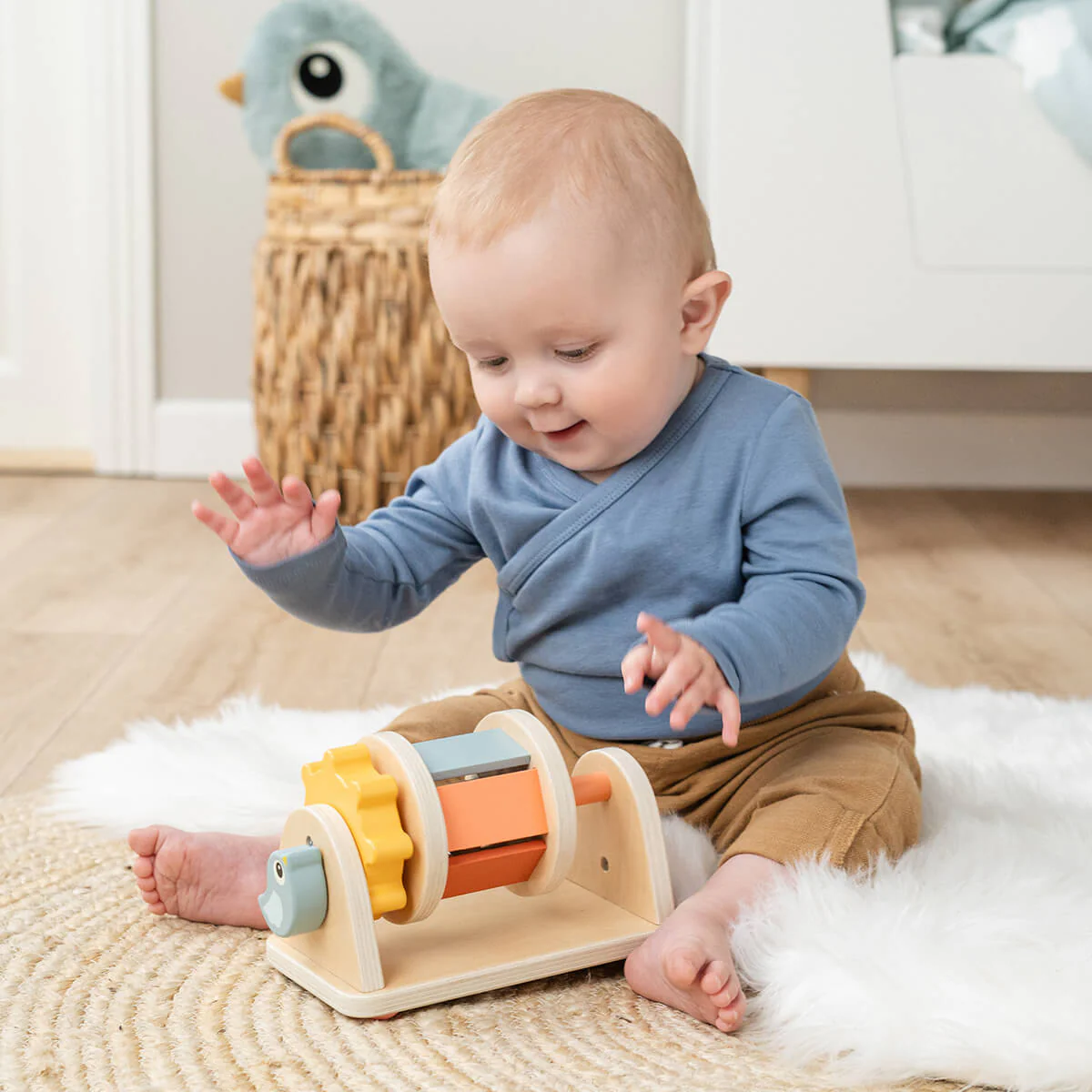 Houten spinner activiteitenspeeltje - Birdee Colour mix - Image 2
