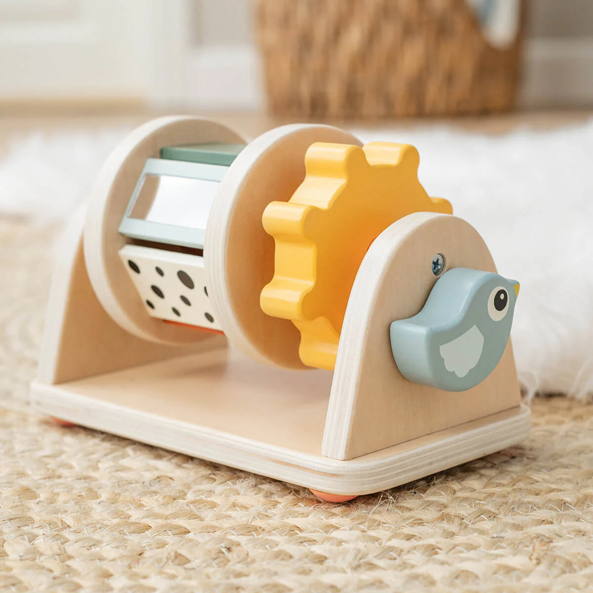Houten spinner activiteitenspeeltje - Birdee Colour mix - Image 4
