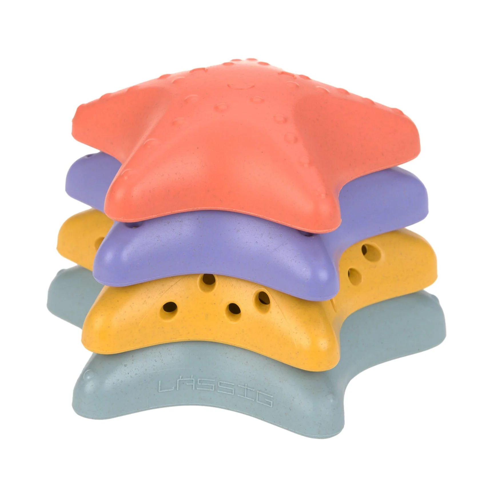 Stapelspeeltje Stacking Toy - Starfish Pink Lilac Yellow Blue