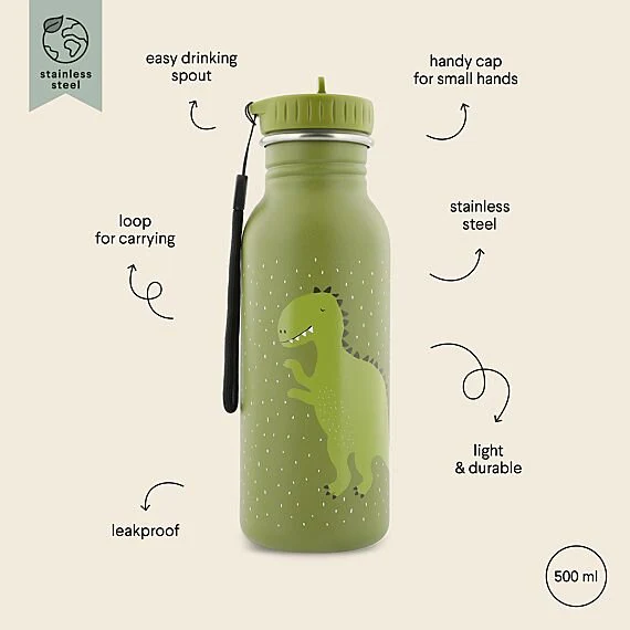 Stalen Drinkfles Mr. Dino - 500 ml - Image 3