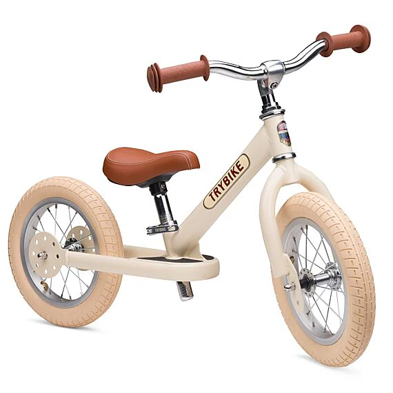 Stalen Loopfiets Trybike Steel Bike Vintage Matt Cream - Image 5