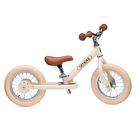 Stalen Loopfiets Trybike Steel Bike Vintage Matt Cream - Image 7