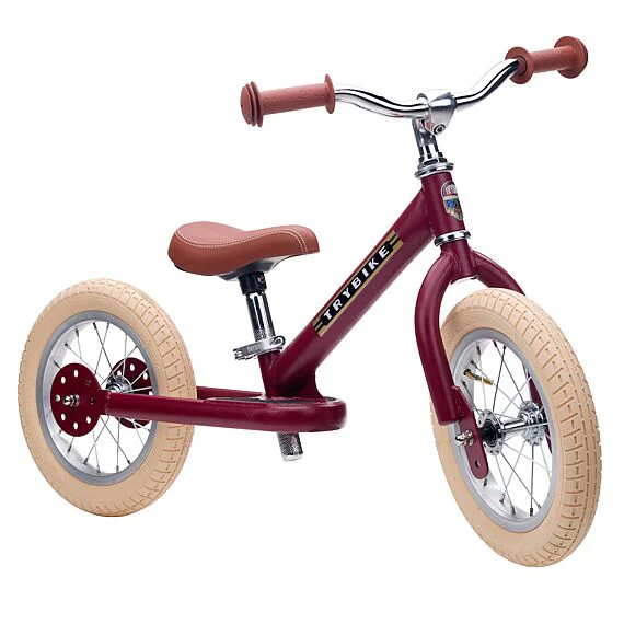Stalen Loopfiets Trybike Steel Bike Vintage Red New Matt - Image 4