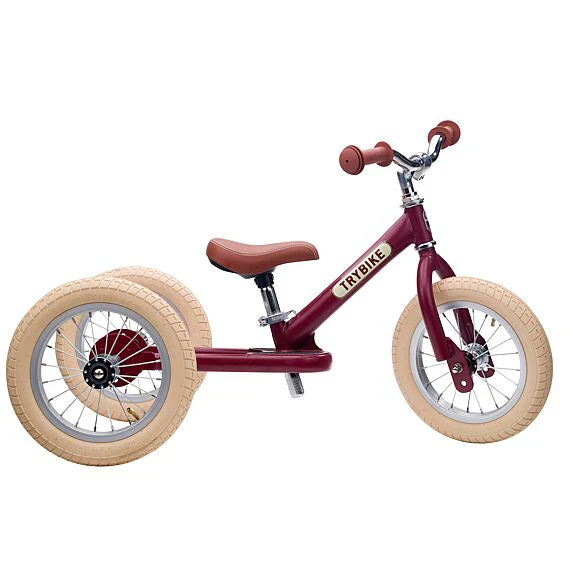 Stalen Loopfiets Trybike Steel Bike Vintage Red New Matt - Image 9