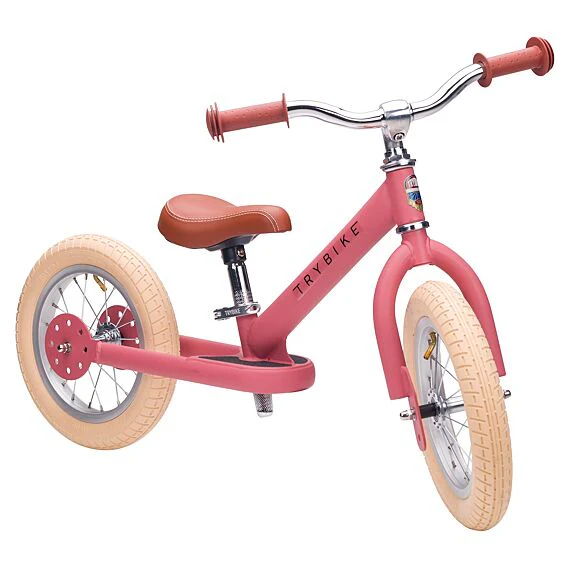 Stalen Loopfiets Trybike Vintage Pink Matt - Image 3