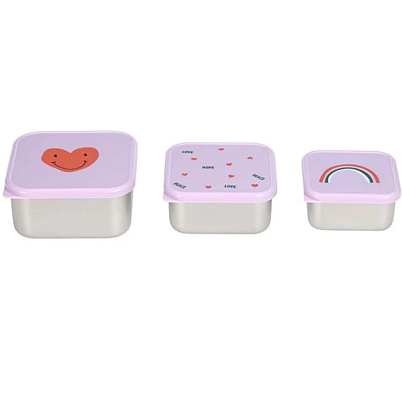 Stalen Snackdozen Happy Rascals Heart Lavender | Set Van 3 - Image 7