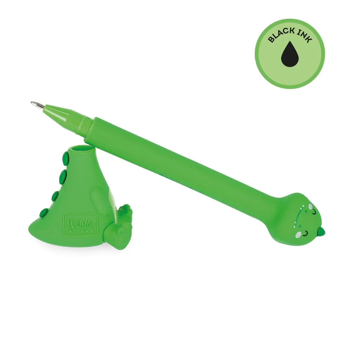 Balpen Stand-Ink Ovation - Ballpoint Pen With Base - Dino - 1 Mm - Black Ink - Image 2