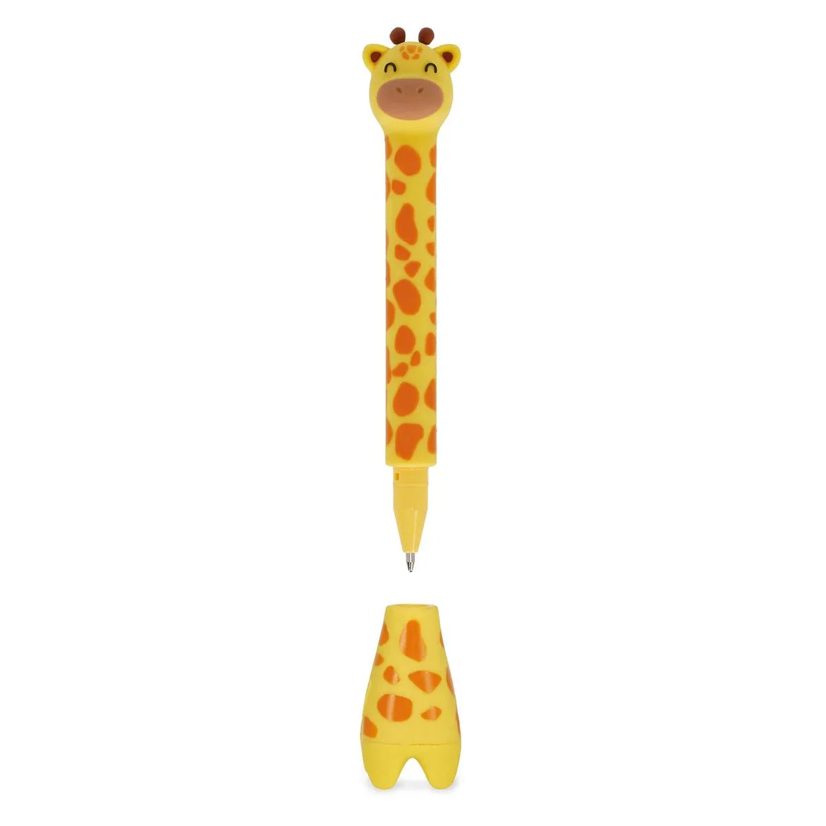 Balpen Stand-Ink Ovation - Ballpoint Pen With Base - Giraffe - 1 Mm - Blue Ink
