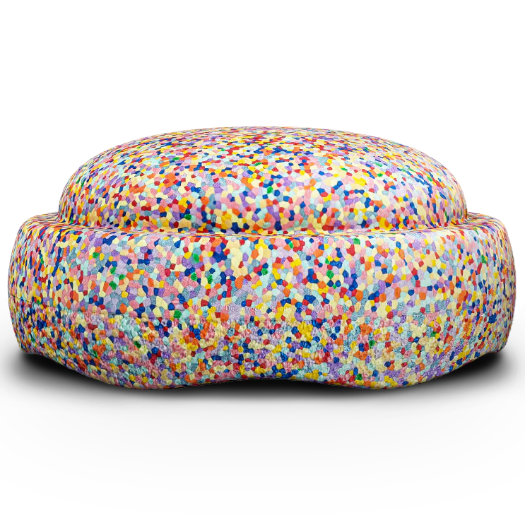 Losse XL steen Stapelstein® GROW Super Confetti - Ø 57 cm