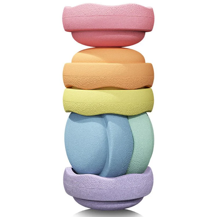 Stapelstein® Grow Rainbow Pastel - set van 6 XL stenen - Image 5