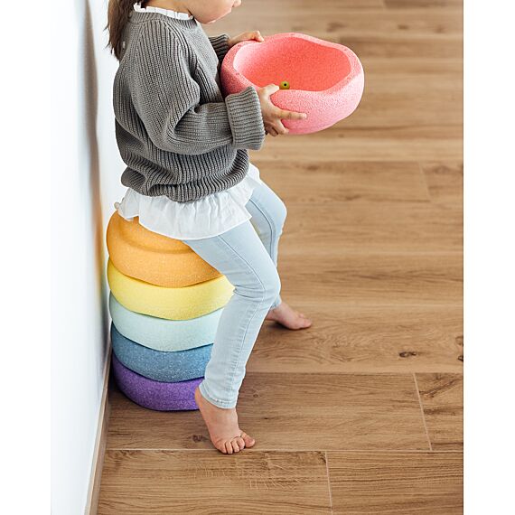 Stapelstein Original Rainbow Pastel - Set Van 6 - Image 5