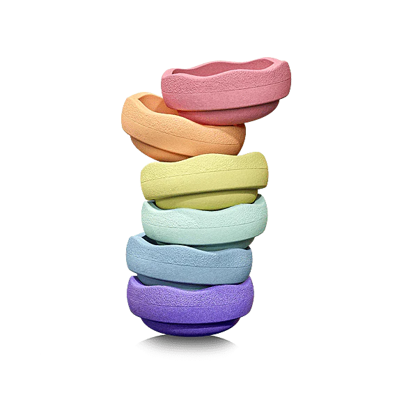 Stapelstein Original Rainbow Pastel - Set Van 6 - Image 8