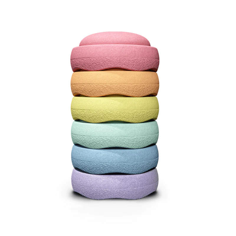 Stapelstein® Mini Rainbow Pastel - Set Van 6